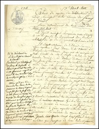 6. Installation des sœurs de la Charité à Sancey-le-Grand, 1807 (EAC4410M16)