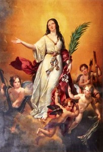 Image de sainte Philomène : Lancrenon - Église Sainte-Madeleine - Besançon